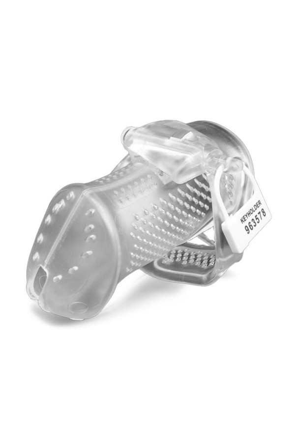 Brutus Airmesh Chastity Cage Clear Gay Fetish Bdsm Black Dream