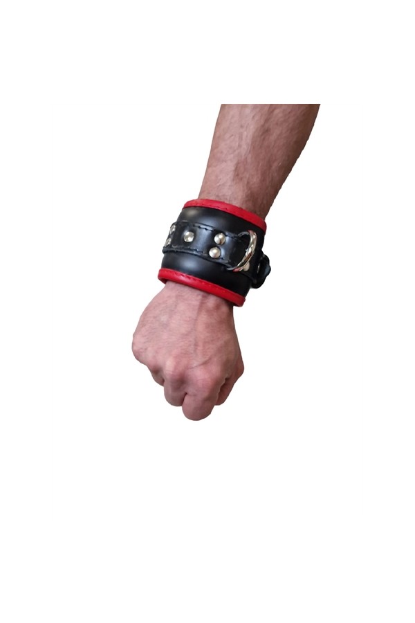 Mister B Leather Lockable Wrist Restraints Gay Fetish BDSM Black Dre