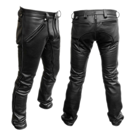 Mister B Leather FXXXer Jeans All Black