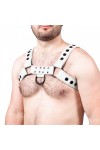 Harnessek / The Red Bulldog bőr harness - fehér