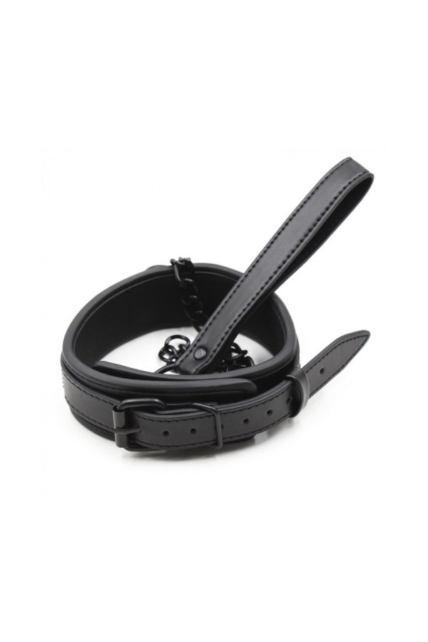 Collars / FUKR Black Collar + Lead