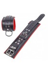 Ankle restraints / The Red Padded Leather Ankle Cuffs