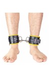 Ankle restraints / The Red Padded Leather Ankle Cuffs