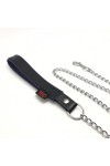 Accessories / The Red Leather leash with handle 1m