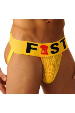 Jocks and Underwear / FIST Jockstrap Fist Logo Yellow