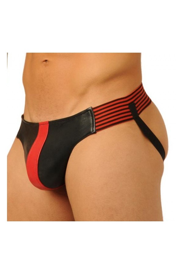 Alsók és jockstrap -ek / FIST Bőr jockstrap - piros