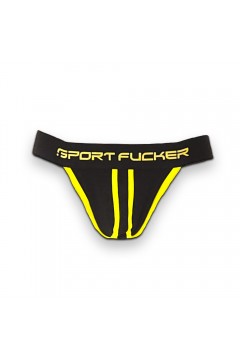 Jocks and Underwear / Sport Fucker Jersey Jock Black / Yellow