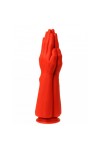 Fist dildók / MK Toys Dupla kéz tapadókoronggal - piros
