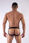 Jocks and Underwear / Mister B Neoprene Jockstrap Black Neon Green
