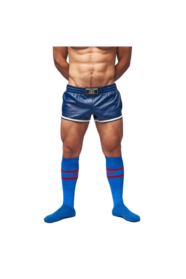 Socks / Mister B URBAN Football Socks with Pocket Blue Red