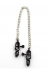Tit Clamps / Mister B Battery Clamps Adjustable with Chain Black