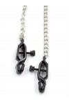 Tit Clamps / Mister B Battery Clamps Adjustable with Chain Black