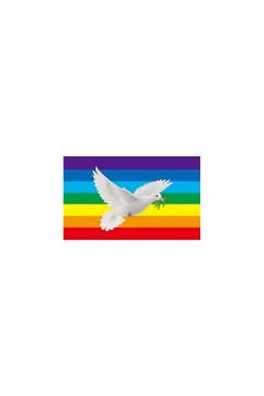 Zászlók / Generic Love & Peace Gay Pride zászló