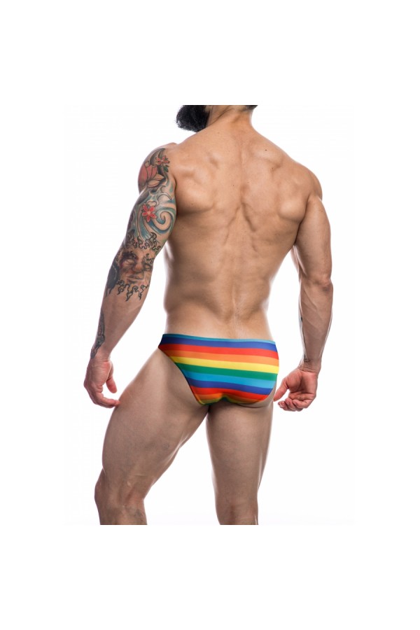 Gifts and Pride, Jocks and Underwear / CUT4MEN Slip Low Rise Rainbow