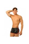 Shorts / MK Toys Fist leather shorts Black-Red