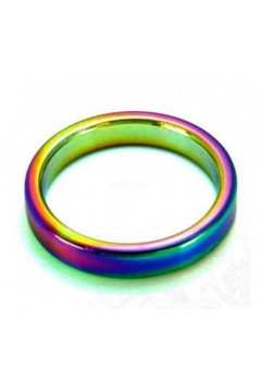 Gifts and Pride, Cock - Glans Rings / Push Xtreme High Polished Rainbow Cockring