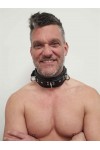Nyakörvek / Mister B Belakatolható bőr nyakörv