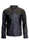 Shirts / Leather Maniacs Leather shirt with long sleeves