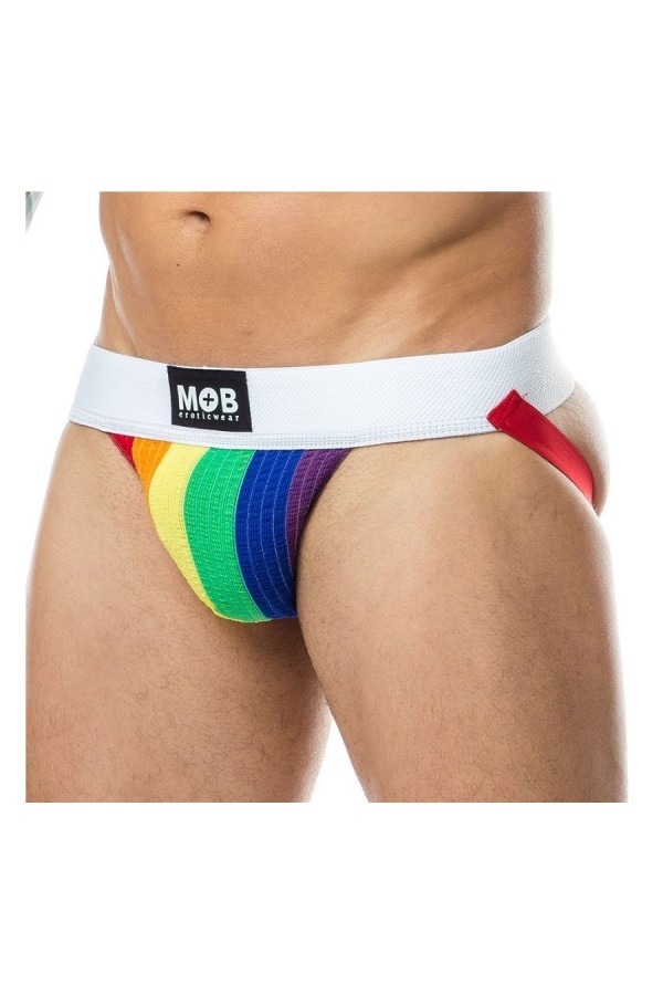 Jocks and Underwear / MOB Eroticwear Classic Jockstrap Rainbow