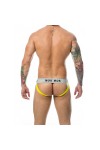 Alsók és jockstrap -ek / MOB Eroticwear Klasszikus jockstrap fehér-sárga