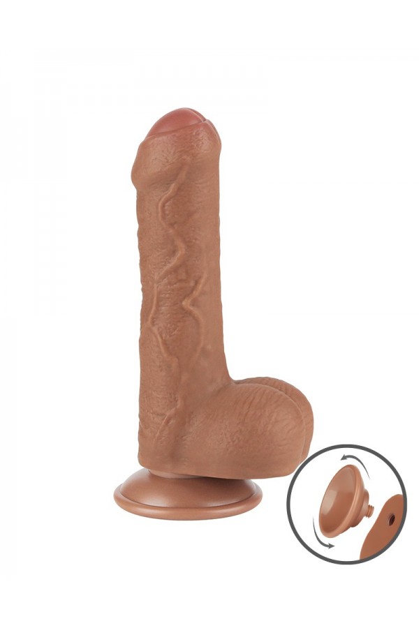 Dildos / Love Toy Sliding Skin 7 Dildo Brown