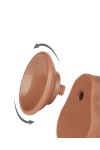 Dildos / Love Toy Sliding Skin 7 Dildo Brown