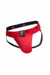 Alsók és jockstrap -ek / MM Jocks Klasszikus kifordítható jockstrap fekete piros