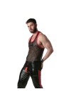 T-shirts and tank-tops / LEADER Mesh Tank Top Black-Red