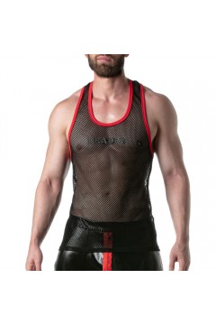 T-shirts and tank-tops / LEADER Mesh Tank Top Black-Red