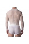 T-shirts and tank-tops / Barcode Berlin Capo White Fishnet T-Shirt