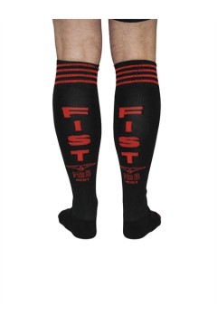 Zoknik / Mister B Cruising focista zokni FIST logóval fekete