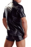 Shirts / Svenjoyment LEO Black Imitation Leather Shirt