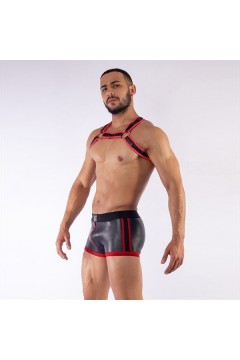 Harnesses / Mister B Neoprene X Back Harness Black Red