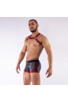 Harnessek / Mister B Neoprene X hátú harness fekete piros