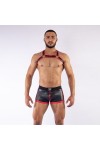 Harnesses / Mister B Neoprene X Back Harness Black Red
