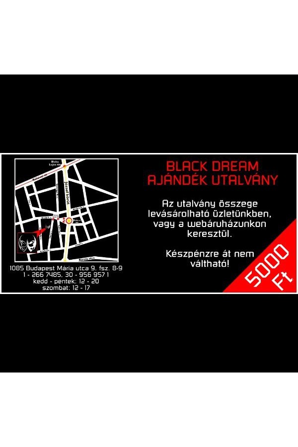 Utalványok / BlackDream Ajándék utalvány 5000