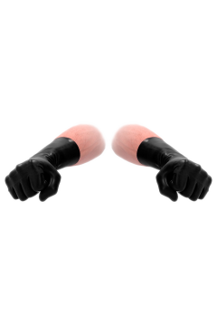 Caps and Gloves / Fist It FistIt Latex Short Gloves - Black