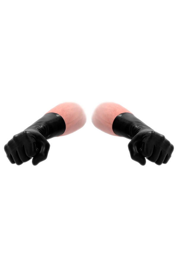 Caps and Gloves / Fist It FistIt Latex Short Gloves - Black