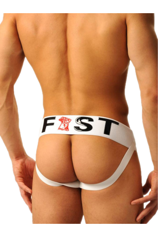 Jocks and Underwear / FIST Fist Logo Jock - White