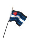 Zászlók / Mister B Leatherpride zászló pálcán kicsi