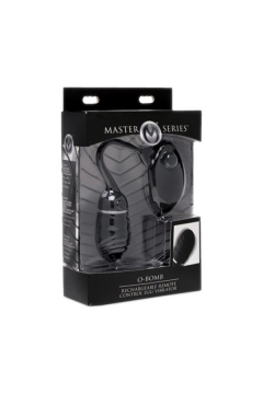 Vibrators / Master Series O-Bomb Rechargeable Remote Control Egg Vibrator - Black