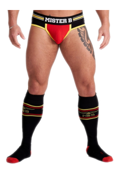 Socks / Mister B URBAN Football Socks Black Yellow Red