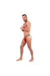 Alsók és jockstrap -ek / Push Prémium Mesh jockstrap - piros/fehér