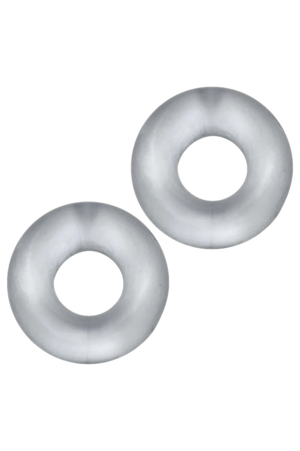 Cock - Glans Rings / Hünkyjunk Stiffy Cockring 2-Pack - Clear Ice