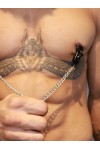 Tit Clamps / Mister B Battery Clamps Adjustable with Chain Black