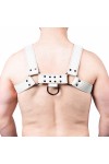 Harnessek / The Red Bulldog bőr harness - fehér