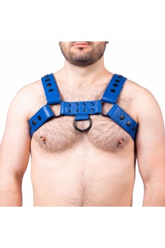 Harnessek / The Red Bulldog bőr harness - kék