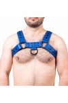 Harnessek / The Red Bulldog bőr harness - kék