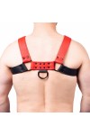 Harnessek / The Red Bulldog bőr harness - fekete piros