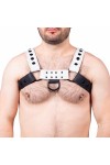 Harnesses / The Red Snap Leather Harness Black-White